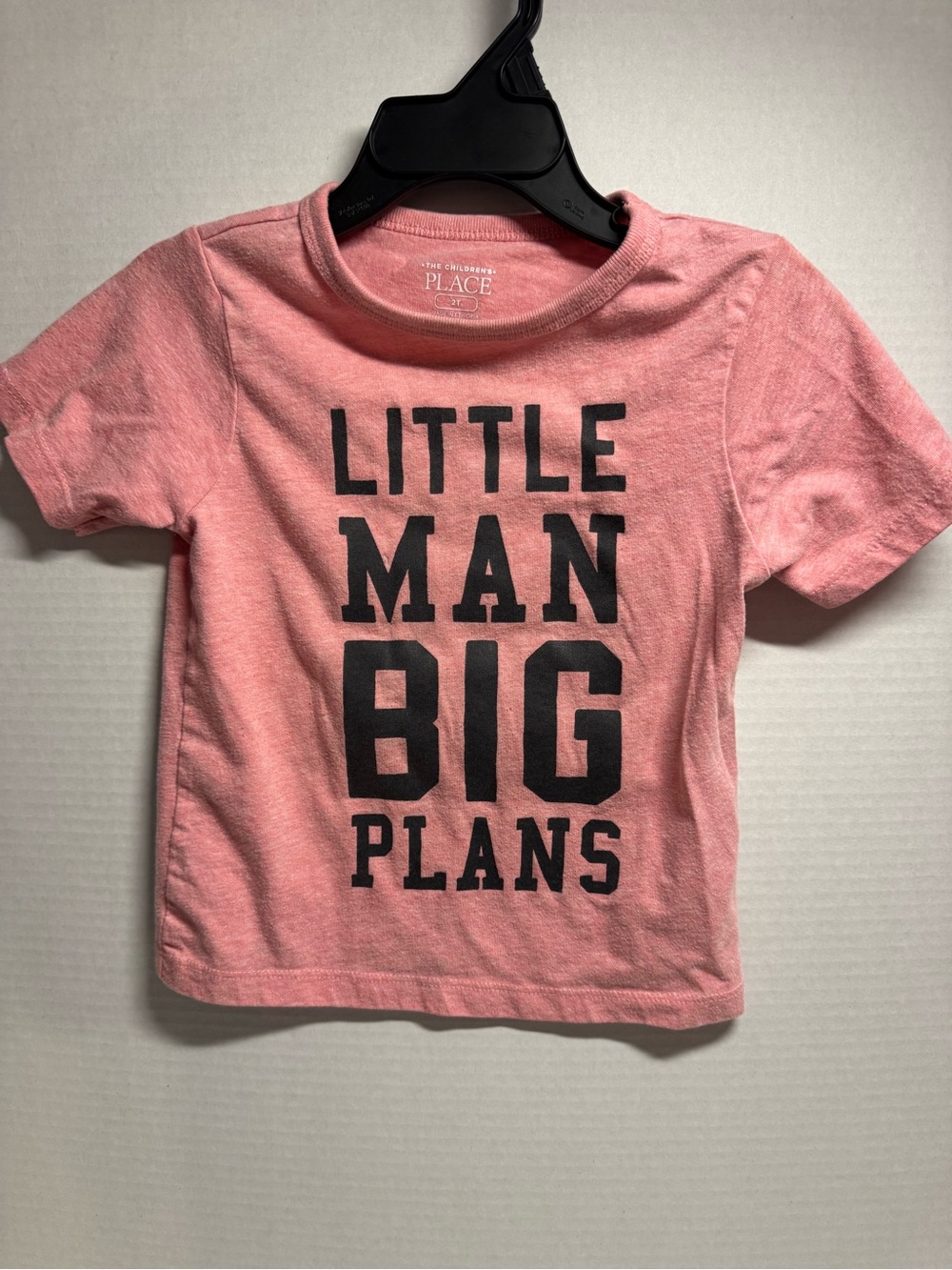 The Children's Place Little Man Big Plans Tee - Pink/Rose